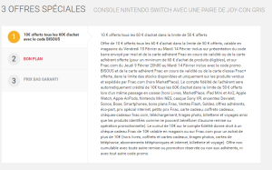 Nintendo Switch (offre fnac bisous 1)
